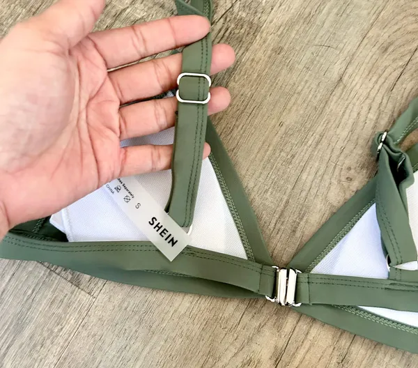 SheIn NEW  olive ring cheeky bikini set size S. - Image 4