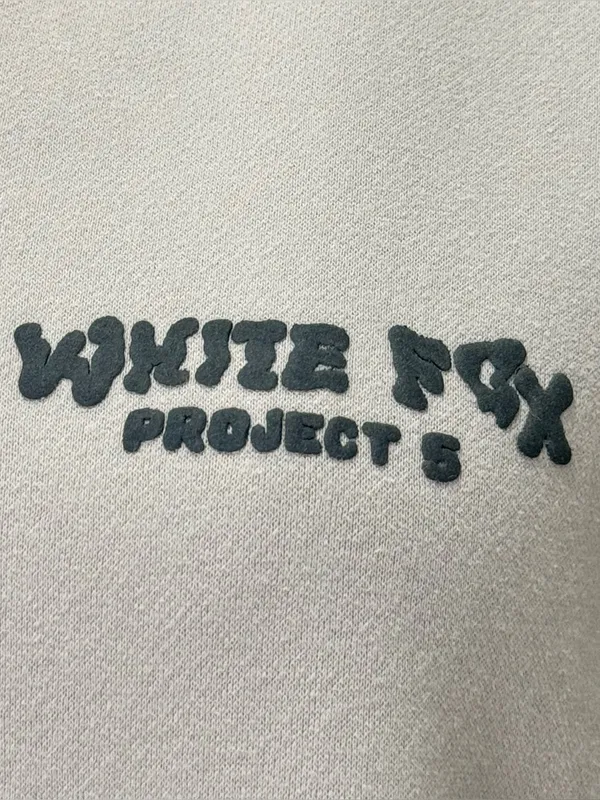 White Fox Boutique Project 5 Hoodie Small Gray Lounge Oversized Comfy Travel - Image 6