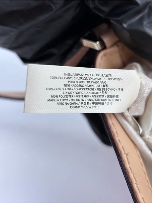 Kate Spade New York Crossbody Bag Pink White Palm Leaf Print - Image 12