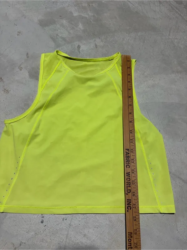 Lululemon Neon Yellow Performance Tank Top - Image 6
