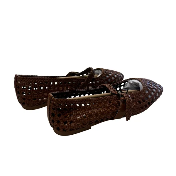 Cushionare Weston Woven Mary Jane in Brown, Size 8.5 Wide - Image 4