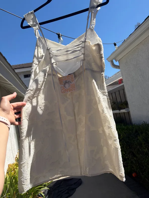 Nectar Clothing Cream Mini Dress NWT - Image 3