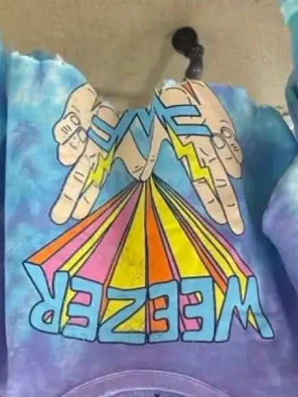 Prince Peter Collection Tie-Dye Crewneck Sweatshirt - Purple Blue Teal - Image 2