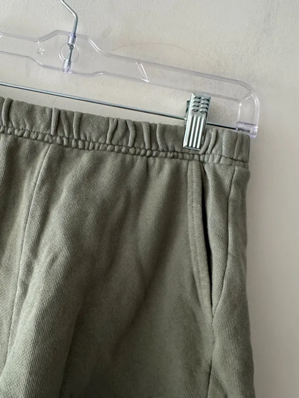 Aerie Olive Green Cozy Fleece Shorts - Image 2