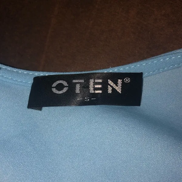 OTEN deal sleeve dress size Small color is cloud blue - Image 2