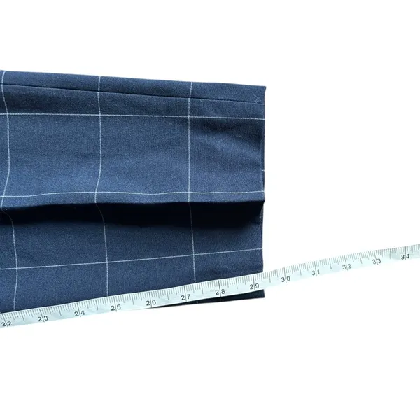H&M Women's Navy Blue Slim Fit Coupe Pants - Image 6