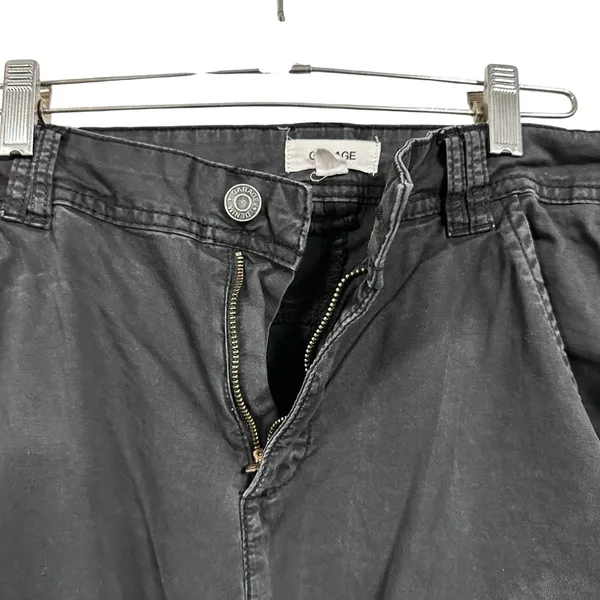 Garage Womens Sz 13 Faded Black Cargo Baggy High Rise Y2K Skate Grunge Pants - Image 5
