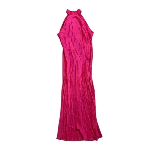 ✨Meshki Claire Satin Drape Back Maxi Sz Xl Dress With Split✨ - Image 6