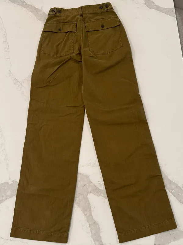 Madewell The Perfect Vintage Wide Leg Utility Pant Women’s 25T Golden Spinach - Image 11