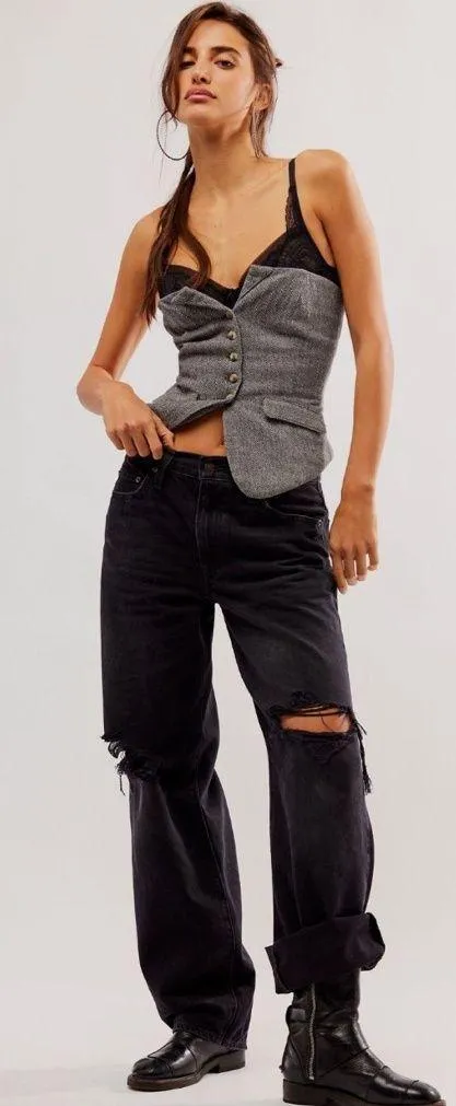 Levi’s Baggy Dad Jeans Black - Image 2