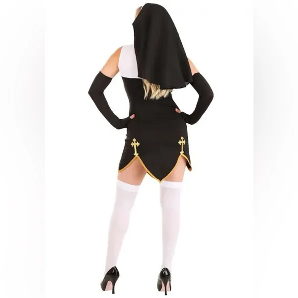 NEW Music Legs Bad Habit Naughty Nun Costume Size S/M - Image 4