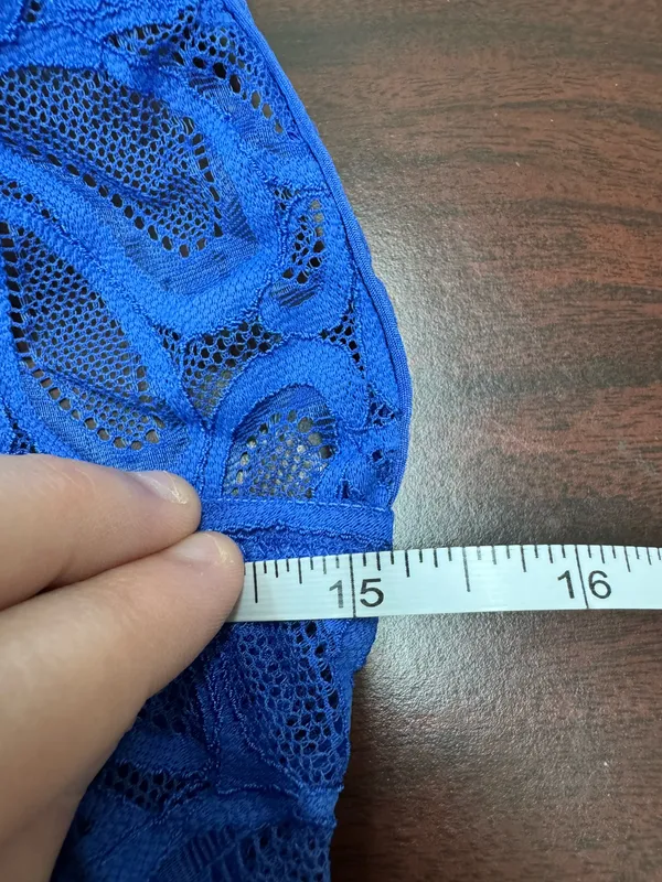 NWOT Savage X Fenty Savage Not Sorry Lace Bodysuit in Blue Cyber Cafe - Image 5