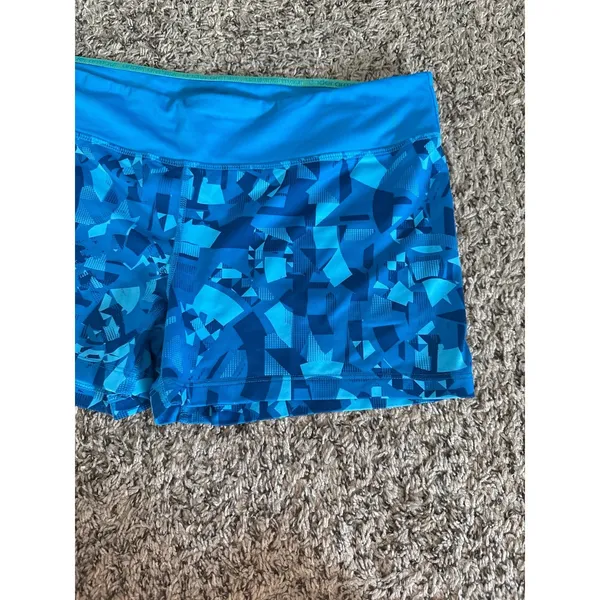 Under Armour Women's Blue Lycra Shorts‎ Size XL - Image 3