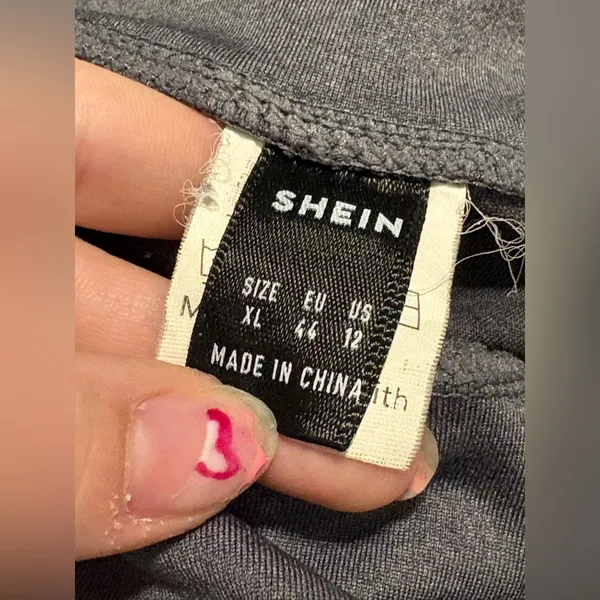 (Shein) Gray Biker Shorts: Size XL - Image 3