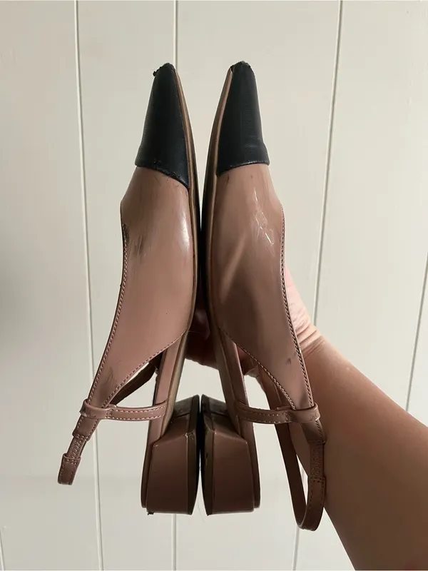 Steve Madden Nude Pointed Kitten Heels - Size 6.5 - Image 6