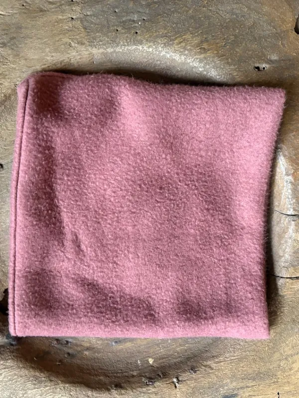 Turtle Fur double layer warm dusty rose pink mauve neck warmer gaiter US made - Image 2