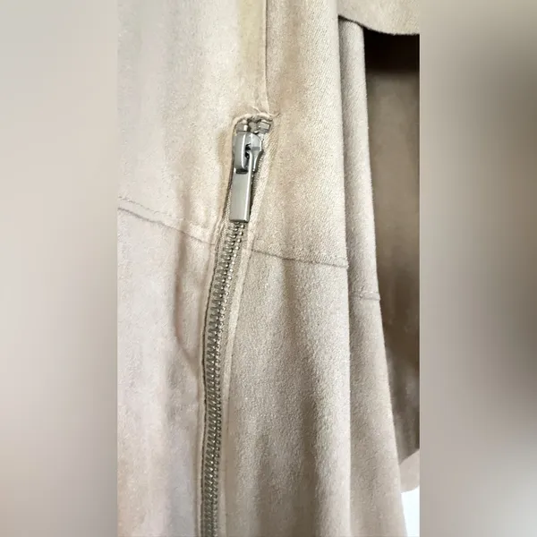 Bagatelle Beige Faux Suede Jacket - Image 2