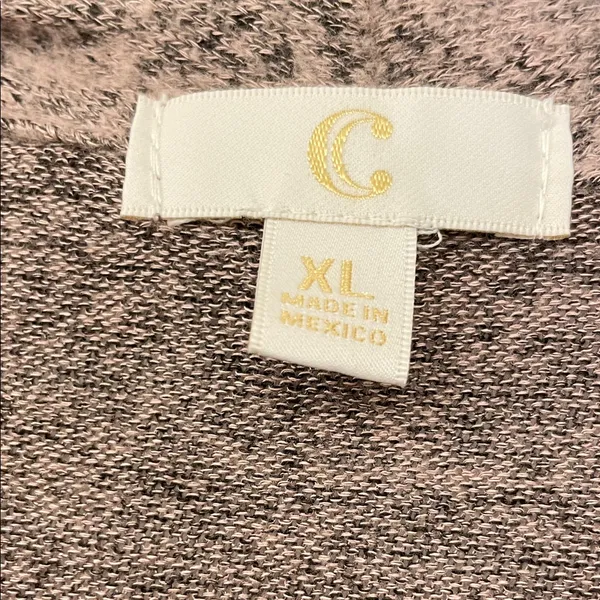 NWOT Charming Charlie Taupe Open Front Cardigan - Image 2