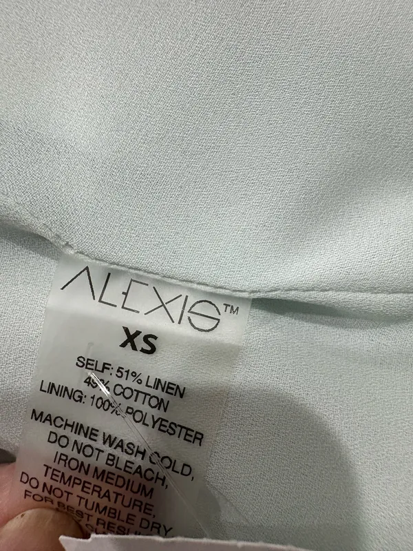 ALEXIS Isola Top in Blue & White Linen XS NWT - Image 8