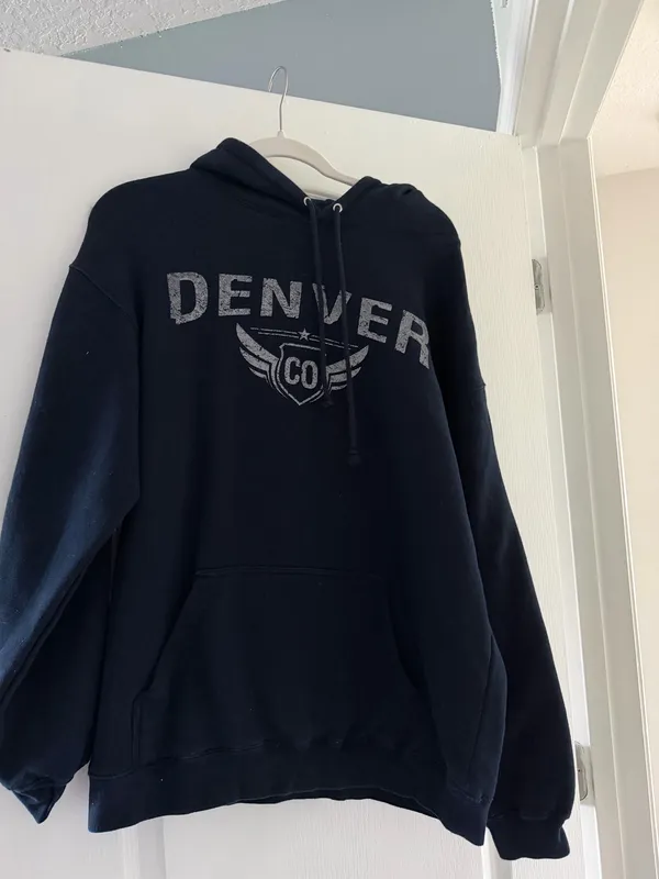 Denver CO navy blue hoodie - Image 2