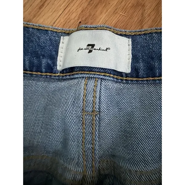 7 For All Mankind Megaflare Super High Rise Denim Size‎ 32 Festival Bell Bottoms - Image 9