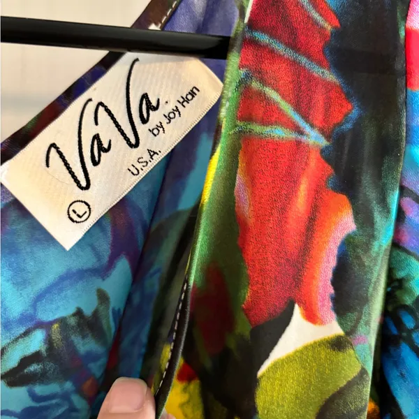 Vava by Joy Han Bright Multicolor Floral Print Romper - Image 5