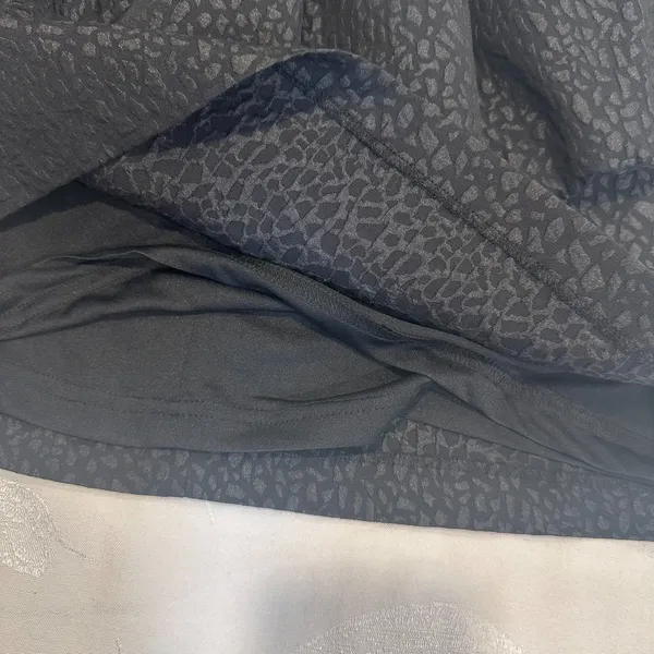 Zara Size-XL Mini Skirt Black Jacquard Puffy Layer‎ - Image 8