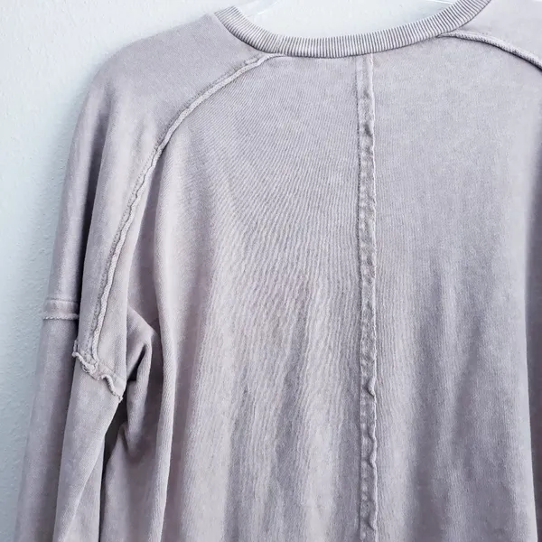Easel Peace Floral Bohemian Long Sleeve Scoop Sweater - Image 6