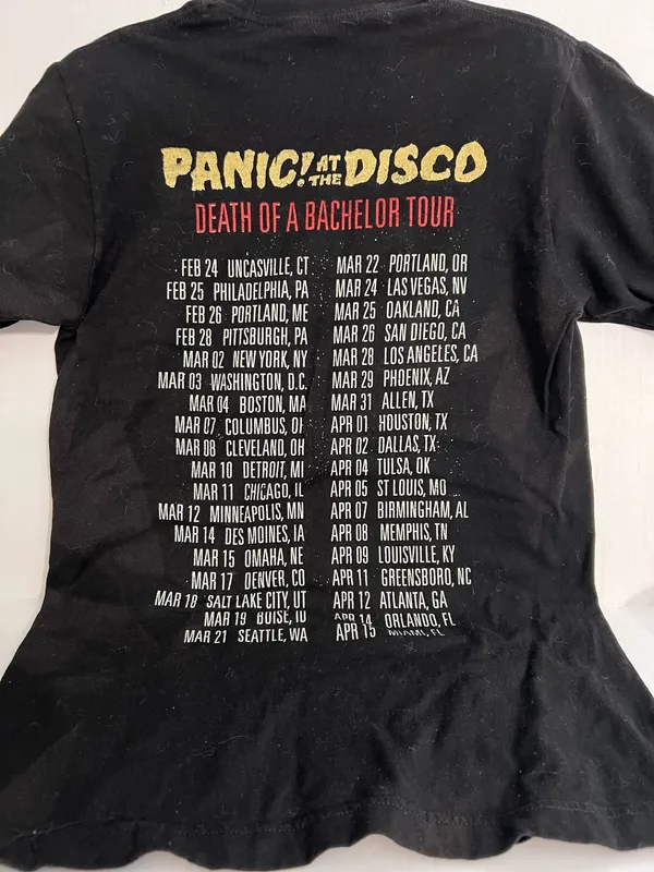 Tultex Panic at the Disco Skeleton Graphic Concert T Shirt - Image 3