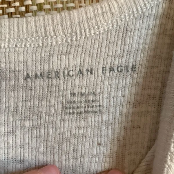 American Eagle Tank Top Shirt Summer White Women Size M Bohemian - Image 3