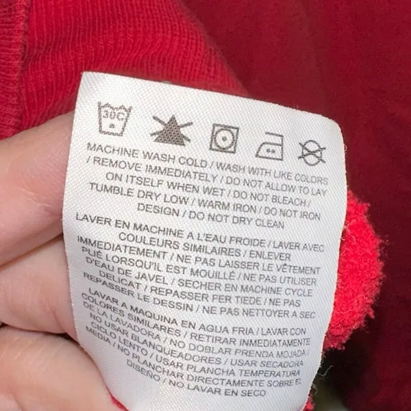 Nike‎ Red Full Zip Hoodie Sweatshirt Athletic Streetwear - Image 7