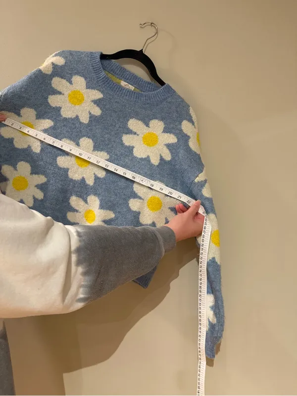 Debut Blue Floral Sweater - Image 6