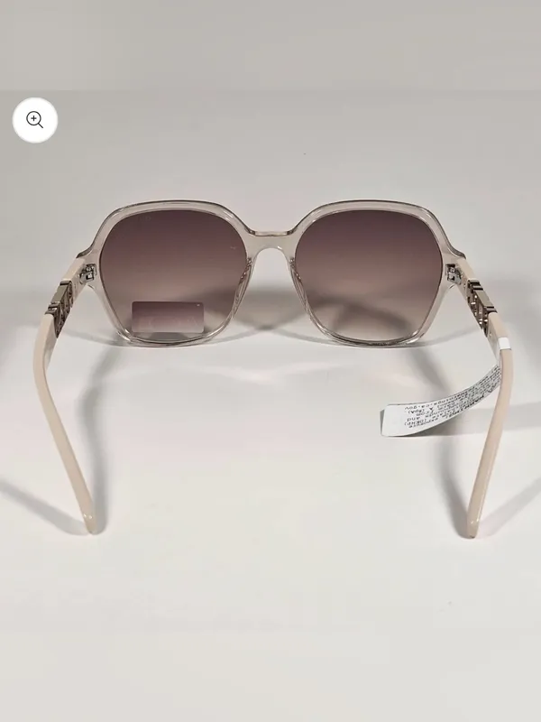 Guess GO00091 45F Butterfly Sunglasses Nude Frame Brown Gradient Lens 57mm NWT - Image 5