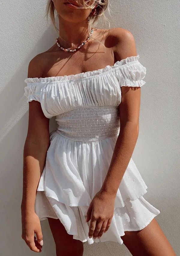 Princess Polly Love Galore White Romper - Image 2