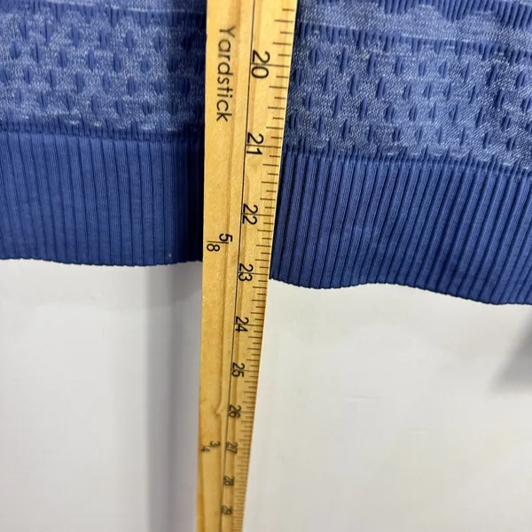Lululemon Rest‎ Less Hoodie Pullover Women Size 2 Gatsby Blue Seamless Running - Image 5