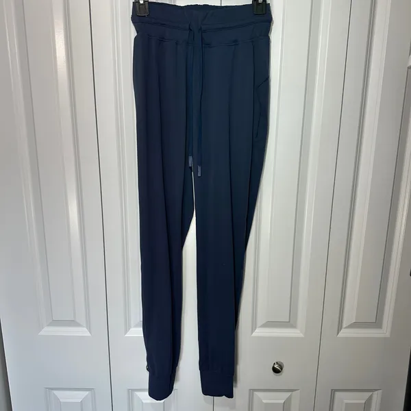Lululemon Joggers Womens 4 Blue High Rise Activewear Lounge Yoga Pilates Comfort - Image 2