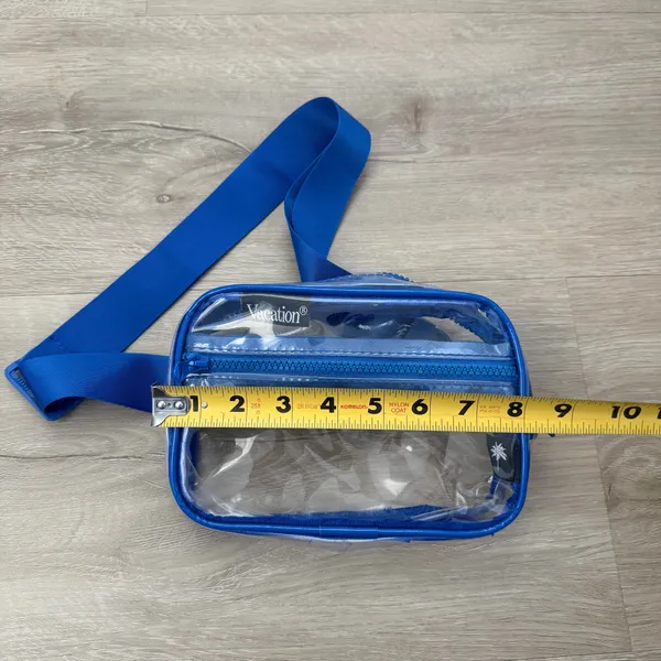 Vacation Sunscreen Blue Clear Fanny Pack - Image 3
