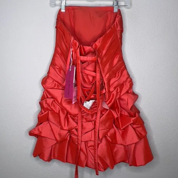 Vintage Mori Lee Strapless Formal Dress nwt - Image 6