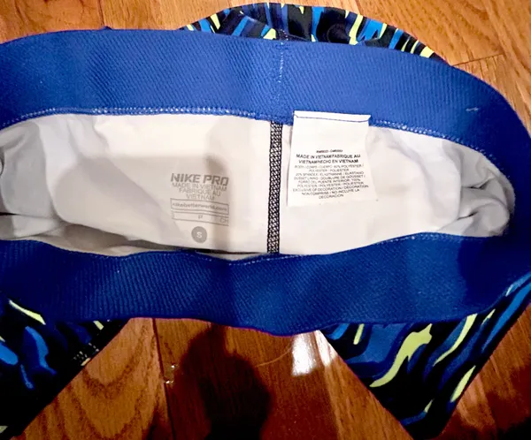 Nike Pro Haze Compression Capri dry fit Legging 729415-480 blue,black,neon green - Image 16