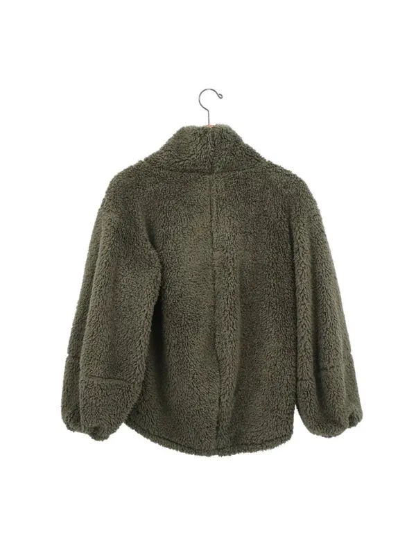 Lululemon Warm Restore Sherpa Pullover Dark Olive Green Jacket M/L - Image 5