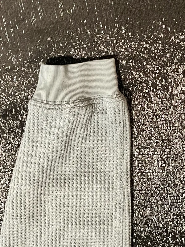Womens XS Aerie Waffle Knit Thermal Joggers– Pale Mint Green - Image 6
