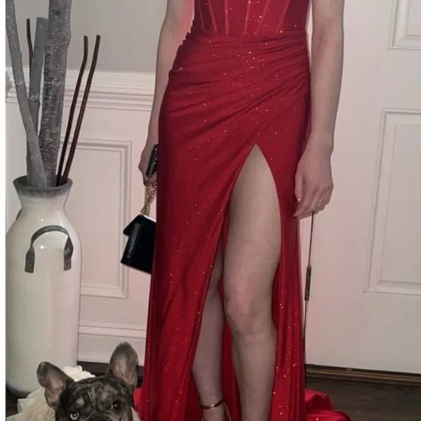 Amarra Red Prom Dress Size 0‎ - Image 4