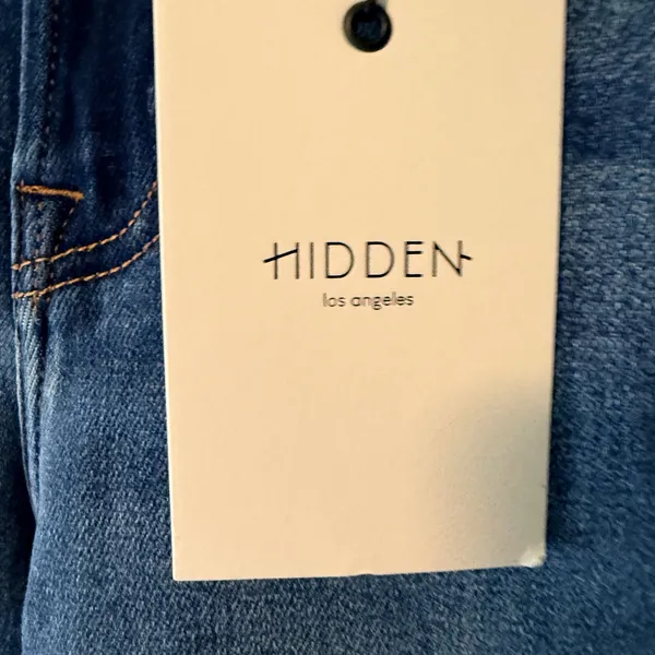 Hidden Jeans Tracey High Rise Straight‎ Leg Distressed Blue Denim Jeans Size 27 - Image 8