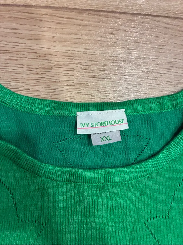 Ivy Storehouse Women’s Ivy Pointelle Knit Tank Alpha Kappa Alpha AKA Size XXL - Image 3