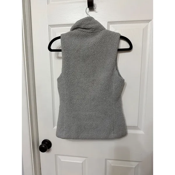 Patagonia Los Gatos Fleece Vest Womens XS Gray Full Zip High‎ Pile 25216 - Image 4