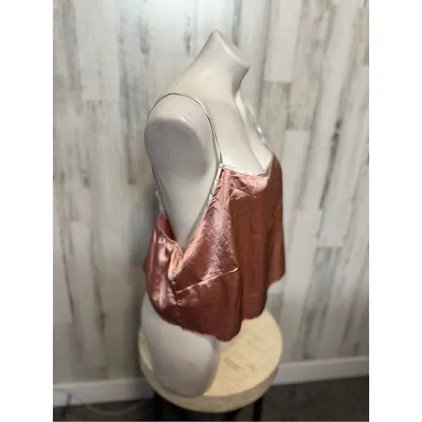 Silk pink tank top Pink Size L - Image 2