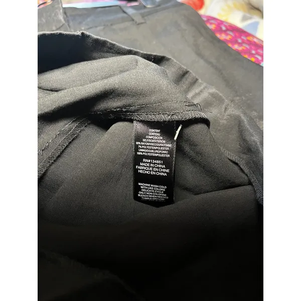 WAYF Wide Leg Tailored‎ Pants Black High Rise Slacks Minimalist Size S - Image 7