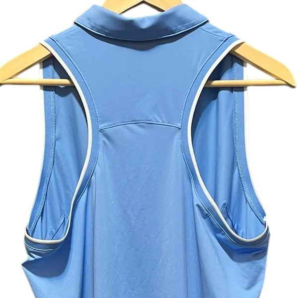 Puma Golf‎ Mattr Peak Sleeveless Polo Light Blue Polo Size XL - Image 6