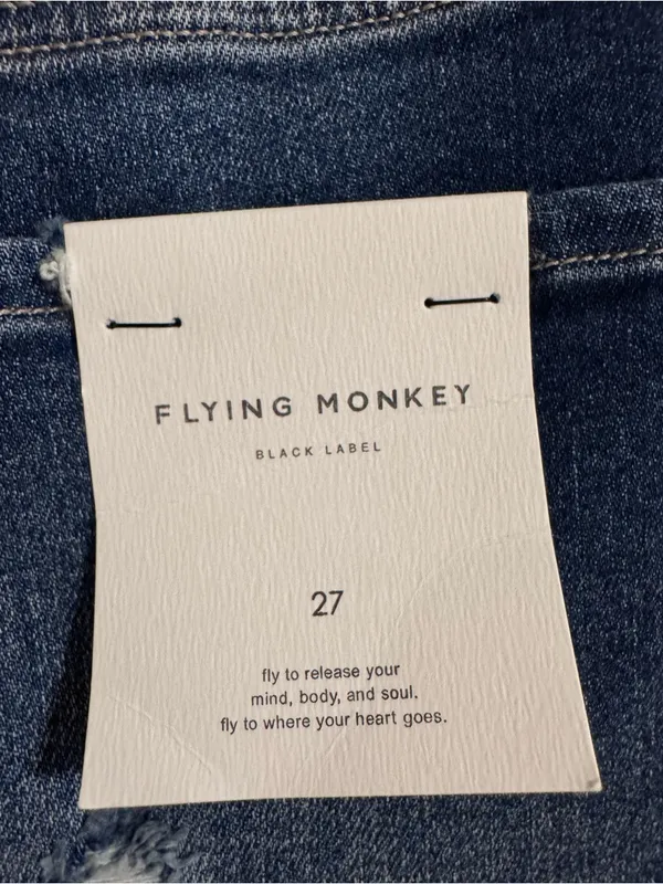 Flying Monkey Women’s Medium Indigo Ripped Skinny Jeans - Image 4