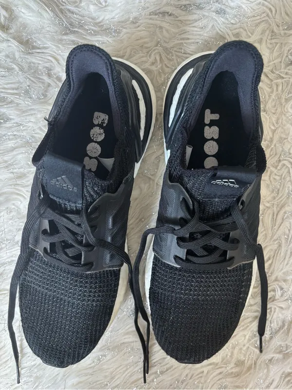 Adidas Ultraboost Black/White Women’s Knit Running Sneakers Size US 8.5 UK7 - Image 8